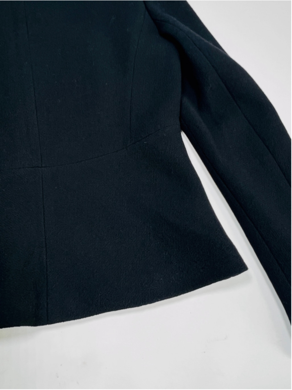 NWT Lafayette 148 New York Black Blazer 2 Jacket 100% Wool Minimalistic - Picture 10 of 10